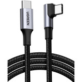 UGREEN 70645 cable USB USB 2.0 2 m USB C 0,48 Gbit/s Negro, Gris negro, 2 m, USB C, USB C, USB 2.0, 0,48 Gbit/s, Negro, Gris