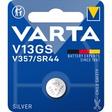 VARTA -V13GS Pilas domésticas, Batería Batería de un solo uso, SR44, Óxido de plata, 1,55 V, 1 pieza(s), 155 mAh