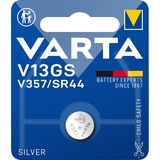Varta -V13GS Pilas domésticas, Batería Batería de un solo uso, SR44, Óxido de plata, 1,55 V, 1 pieza(s), 155 mAh