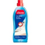 Vileda Set completo de mopa Turbo 2en1 de microfibra, Limpiador de suelo negro/Rojo