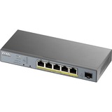 Zyxel GS1350-6HP-EU0101F switch Gestionado L2 Gigabit Ethernet (10/100/1000) Energía sobre Ethernet (PoE) Gris, Interruptor/Conmutador Gestionado, L2, Gigabit Ethernet (10/100/1000), Energía sobre Ethernet (PoE), Montaje de pared
