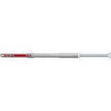 fischer Taco de vástago largo DuoXpand 10x160 T, Pasador gris claro/Rojo