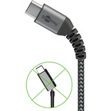goobay Cable USB 2.0, conector USB-A > conector USB-C gris/Plateado