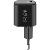 goobay Cargador rápido USB-C Nano, PD, GaN, 45 vatios negro