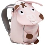 Affenzahn Pequeño amigo Tonie cerdo, Mochila rosa neón/Marrón