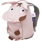 Affenzahn Pequeño amigo Tonie cerdo, Mochila rosa neón/Marrón