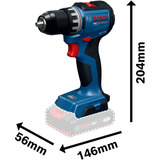 Bosch Atornillador inalámbrico GSR18V-52 con 2 baterías 18 voltios 2,0 amperios-hora en estuche L, Taladro/destornillador Minorista
