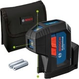 Bosch GPL 3 G Professional Nivel de punto 30 m 500-540 nm (< 10mW), Láser de puntos azul/Negro, 30 m, 0,35 mm/m, 4°, 4 s, Horizontal/Vertical, Verde