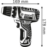 Bosch GSR 12V-15 Professional 1300 RPM Negro, Azul, Taladro/destornillador azul/Negro, Destornillador eléctrico, Mango de pistola, Negro, Azul, 1300 RPM, 400 RPM, 1300 RPM