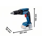 Bosch GTB 18V-45 Professional 4500 RPM Negro, Azul, Destornillador azul/Negro, Destornillador eléctrico, Mango de pistola, 1/4", Negro, Azul, 4500 RPM, 32 Nm