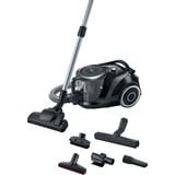Bosch Serie 6 BGC41XSIL aspiradora 2,4 L Aspiradora cilíndrica Secar 700 W Sin bolsa, Aspiradora de suelo negro, 700 W, Aspiradora cilíndrica, Secar, Sin bolsa, 2,4 L, Filtro EPA