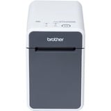 Brother TD-2135NWB impresora de etiquetas Térmica directa 300 x 300 DPI 152,4 mm/s Alámbrico Ethernet Bluetooth blanco/Gris, Térmica directa, 300 x 300 DPI, 152,4 mm/s, Alámbrico, Negro, Blanco