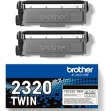 Brother TN-2320TWIN cartucho de tóner 1 pieza(s) Original Negro Negro, 1 pieza(s)
