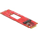 DeLOCK 63797 tarjeta y adaptador de interfaz Interno M.2, PCIe 4.0, Rojo, FCC, 31 mm, 111 mm