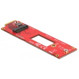 DeLOCK 63797 tarjeta y adaptador de interfaz Interno M.2, PCIe 4.0, Rojo, FCC, 31 mm, 111 mm