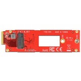 DeLOCK 63797 tarjeta y adaptador de interfaz Interno M.2, PCIe 4.0, Rojo, FCC, 31 mm, 111 mm