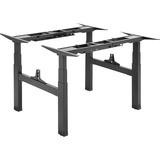 Digitus Bastidor de mesa doble de altura regulable eléctricamente, 2 puestos de trabajo, Soporte negro, 2 puestos de trabajo, 125 kg, Eléctrico, 38 mm/s, 4 pata(s), Negro, Botones