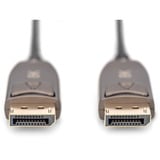 Digitus Cable de fibra óptica híbrido DisplayPort AOC, UHD 8K negro