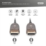 Digitus Cable de fibra óptica híbrido DisplayPort AOC, UHD 8K negro