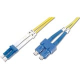 Digitus Cable de parche LWL, dúplex, conector LC > SC, monomodo OS2 amarillo