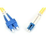 Digitus Cable de parche LWL, dúplex, conector LC > SC, monomodo OS2 amarillo