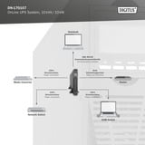 Digitus DN-170107 OnLine 10 kVA/10 kW, UPS negro