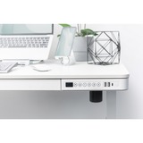 Digitus Escritorio de altura regulable eléctricamente con estación de carga USB y cajón, Mesa blanco, China, 72 cm, 121 cm, 1200 mm, 600 mm, 1210 mm