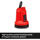 EINHELL GE-SP 18 Li - Solo 0,8 bar 5000 l/h, Bombas presión e inmersión rojo/Negro, Batería, 0,8 bar, 5000 l/h, Negro, Rojo
