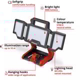 EINHELL Lámpara profesional a batería TP-CL 18/3000 Li - Solo, 18 Voltios, Foco de obra rojo