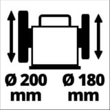 EINHELL Lijadora húmeda TC-WG 200, Esmeriladora doble rojo/Negro