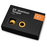 EKWB EK-Quantum Torque Compression Ring 6-Pack HDC 12 - Gold, Conexión dorado