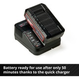 Einhell PXC-Starter-Kit Juego de cargador y baterías, Conjunto negro, Juego de cargador y baterías, 2,5 Ah, 18 V, Negro, Rojo, 0,83 h, 200 - 250 V