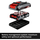 Einhell PXC-Starter-Kit Juego de cargador y baterías, Conjunto negro, Juego de cargador y baterías, 2,5 Ah, 18 V, Negro, Rojo, 0,83 h, 200 - 250 V