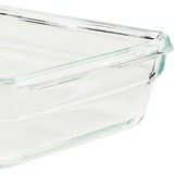 Emsa CLIP & CLOSE N1041200 recipiente de almacenar comida Rectangular Caja 3 L Transparente 1 pieza(s) transparente/Rojo, Caja, Rectangular, 3 L, Transparente, Vidrio, 420 °C