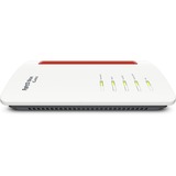 FRITZ! FRITZ!Box 6670, Router blanco/Rojo, Box 6670, Wi-Fi 7 (802.11be), Doble banda (2,4 GHz / 5 GHz), Ethernet, Blanco, Router de sobremesa