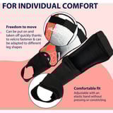 HUDORA Espinilleras con protección para el tobillo, Protectores rojo