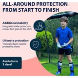 HUDORA Espinilleras con protección para el tobillo, Protectores rojo