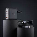 Intenso Adaptador de corriente GaN + cable, Cargador negro