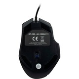Inter-Tech GT-100 RGB ratón mano derecha USB tipo A Óptico 6400 DPI, Ratones para gaming negro, mano derecha, Óptico, USB tipo A, 6400 DPI, Negro