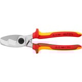 KNIPEX 95 16 200 alicate de corte Cortador de cables manual, Alicates de corte Cortador de cables manual, Rojo/Amarillo, Cromo, 2 cm, VDE, 20 cm