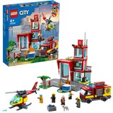 LEGO City 60320 Parque de Bomberos con Camión y Helicóptero de Juguete, Juegos de construcción Juego de construcción, 6 año(s), Plástico, 540 pieza(s), 1,35 kg