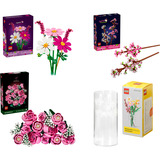 LEGO Ramo de flores rosa Botanicals (con jarrón), Juegos de construcción 