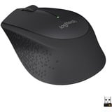 Logitech M280 Ratones, Ratón negro, mano derecha, Óptico, RF inalámbrico, 1000 DPI, Negro