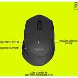 Logitech M280 ratón mano derecha RF inalámbrico Óptico 1000 DPI negro, mano derecha, Óptico, RF inalámbrico, 1000 DPI, Negro