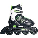 Muuwmi Patines en línea infantiles ajustables Talla 33-36 verde/Negro