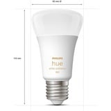 Philips Hue Bombilla inteligente A60 - E27 - 800 (paquete de 2), Lámpara LED Philips Hue White ambiance Bombilla inteligente A60 - E27 - 800 (paquete de 2), Bombilla inteligente, Blanco, Bluetooth/Zigbee, LED integrado, E27, Luz fría, Blanco cálido