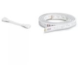 Philips Hue White & Color Ambiance Lightstrip Plus extensión V4 1 metro, Tira de LED blanco