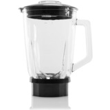 Princess 212091 Batidora de vaso 1000 W Acero, Batidora depie acero fino cepillado/Negro, Batidora de vaso, Función de impulso, Picahielos, 1 m, 1000 W, Acero