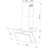 Respekta CH 33060 SB, Campana extractora negro