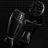 Rowenta K/Pro Stylist CV888L secador 2200 W Negro, Cromo, Secador de pelo Keratin & Shine, Corriente alterna, Negro, Cromo, Con agujero en la empuñadura para colgar, 1,8 m, China